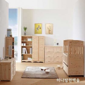 편백 유아용 침대(서랍형) CH002